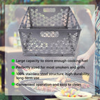 12in Charcoal Firebox Basket for Oklahoma Bandera Stainless Steel Offset Smoker