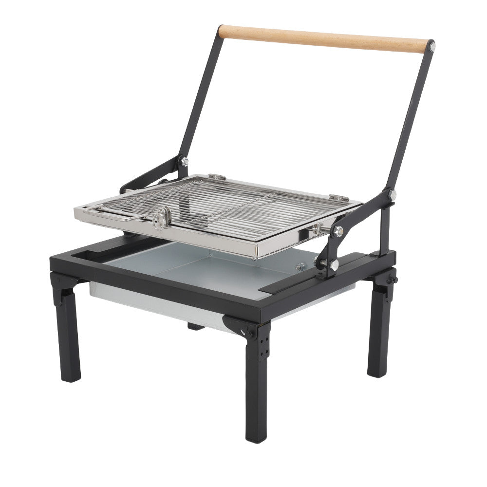 Folding Barbecue Grill Portable Charcoal Grill with Rotating Cooking Griller AU