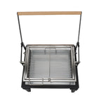 Folding Barbecue Grill Portable Charcoal Grill with Rotating Cooking Griller AU