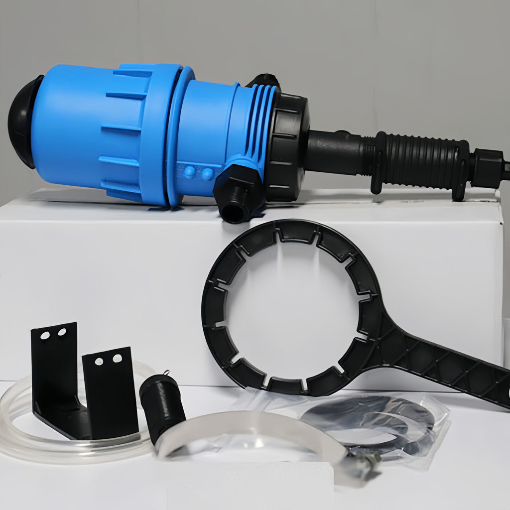 0.2%~2% Irrigation Fertilizer Injector Water Powered Automatic Dosing Pump