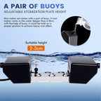 Ultrasonic Mist Maker 6 Head Pond Fogger with 250W Power Supply for Pond Garden