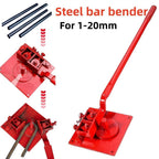 1-20MM Manual Metal Bender Machine For Steel Pipe Construction Building Tool AU