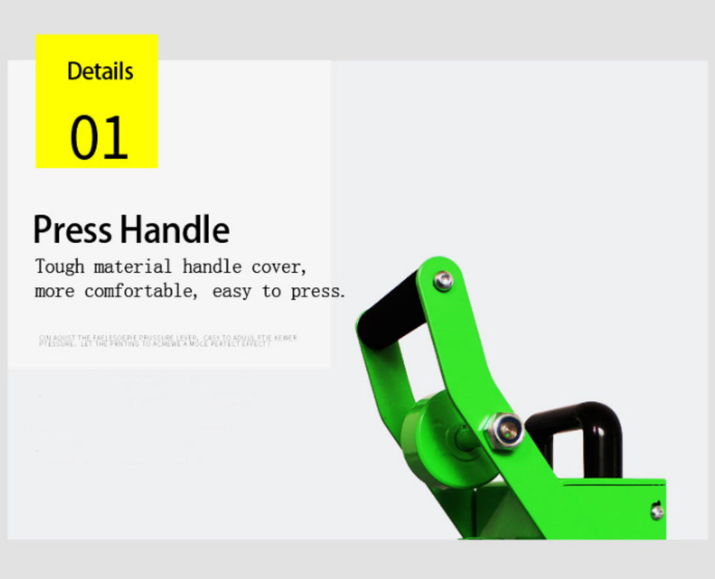 0-1Ton Manual Heat Press Machine Aluminum Heating Plates Heating Extractor 6x9cm