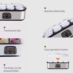 Probiotic Yogurt Maker with Adjustable Temp/ Time Control Get Better Gut Health