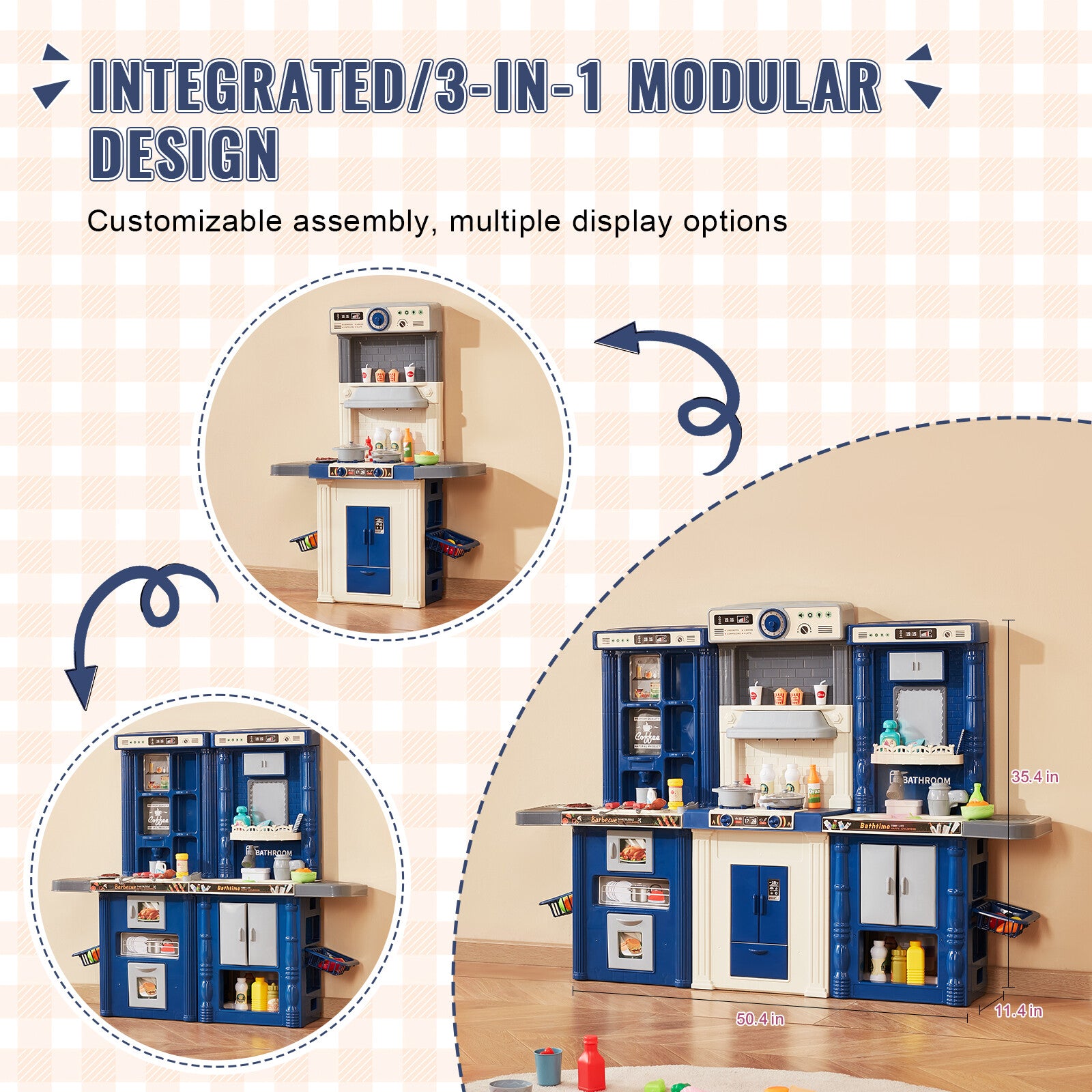 Kids Kitchen Playset with 74 Accessories - Realistic Cooking Experience for Toddlers