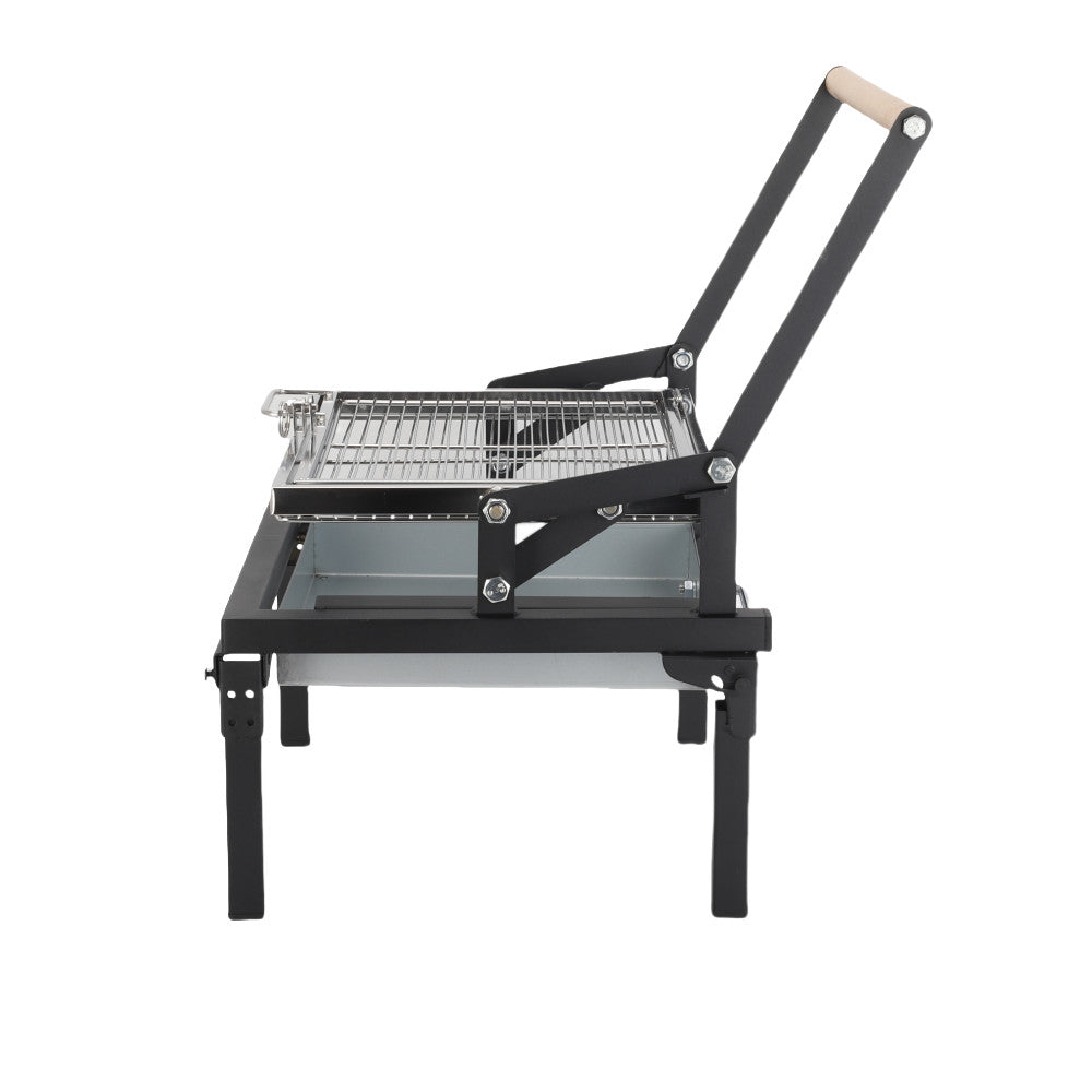 Folding Barbecue Grill Portable Charcoal Grill with Rotating Cooking Griller AU