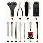 17 Pieces 7812 Professional Grade Quick Service Watch Repair Kit in Carry Case