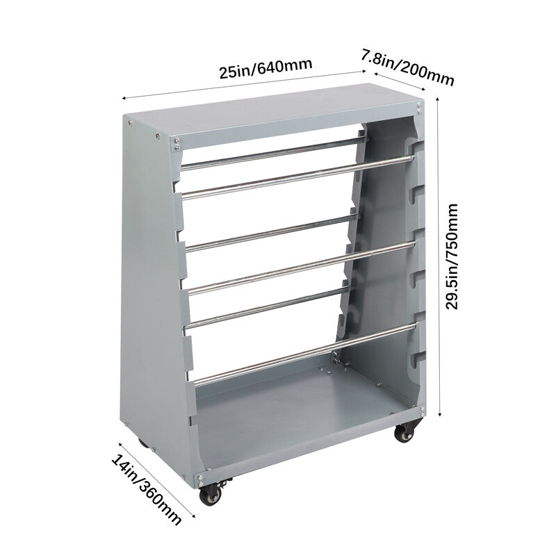 Spool Rack Trolley Wire Cable Stand Electrical Wire Holder Conduit Storage Cart