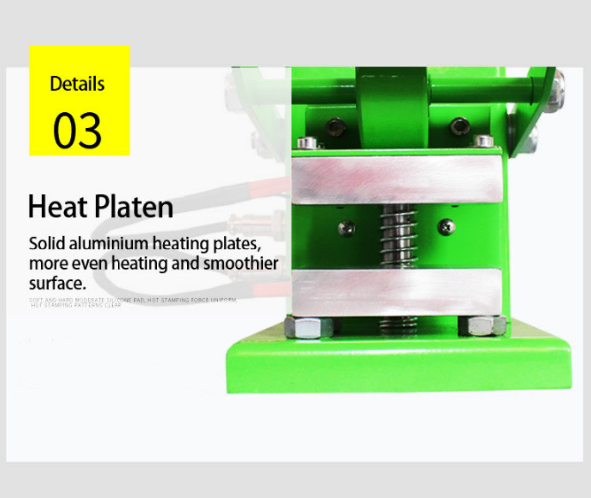 0-1Ton Manual Heat Press Machine Aluminum Heating Plates Heating Extractor 6x9cm