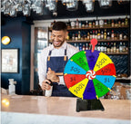12" Spinning Prize Wheel 12 Slots Tabletop Spinner for Trade Show Carnival Party
