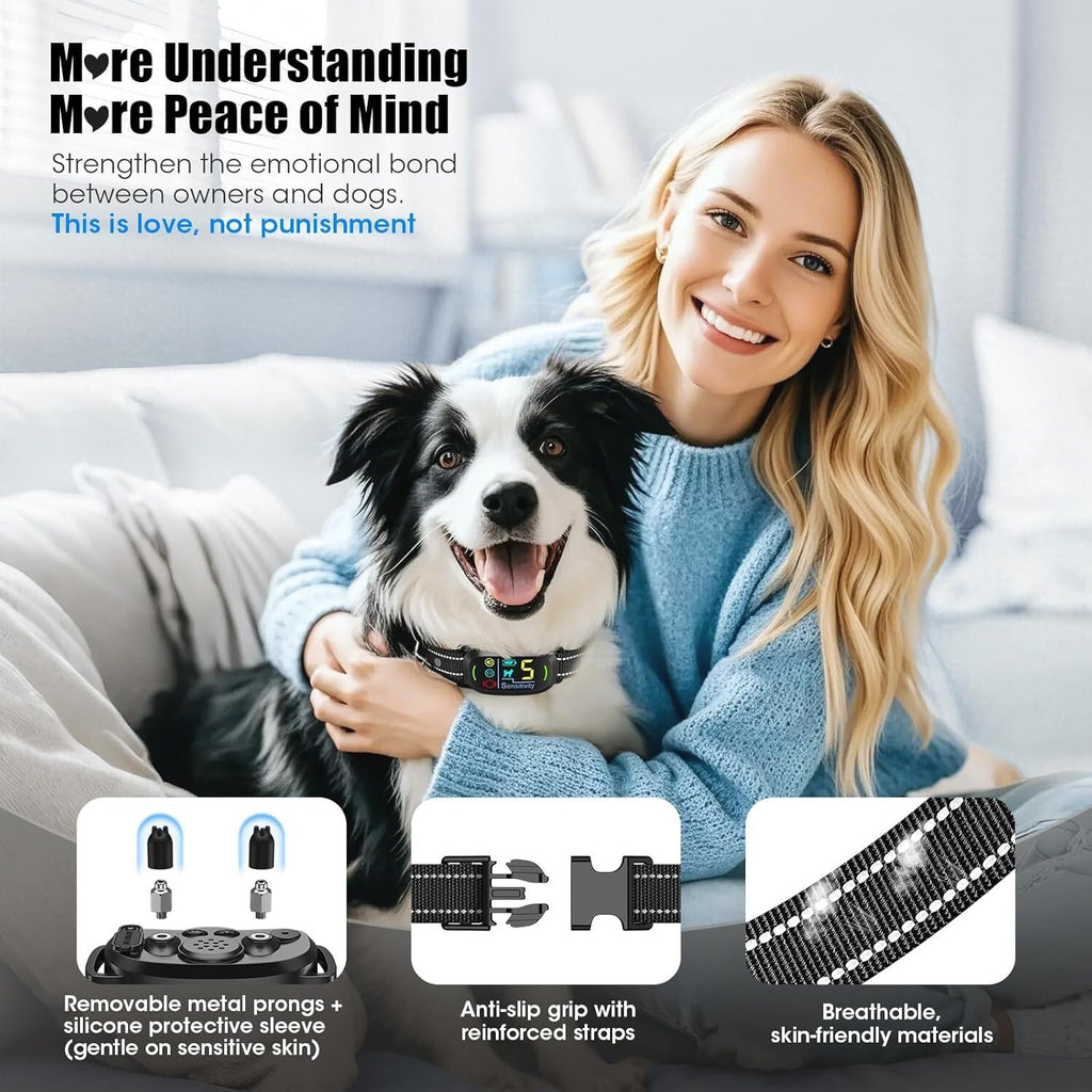 Anti Bark Dog Collar Auto Stop Barking Training Collar Obedience Rechargeable