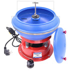 Vibrating Tumbler Jewelry Vibratory Polisher Wet Dry Electric Polishing Machine