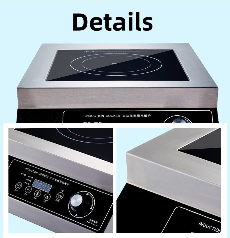 5000W Commercial Induction Cooktop Powerful Electric Countertop Induction Burner