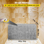 Rectangular Shower Bench, Tile-Ready & Waterproof, 38.2x11.4x20"