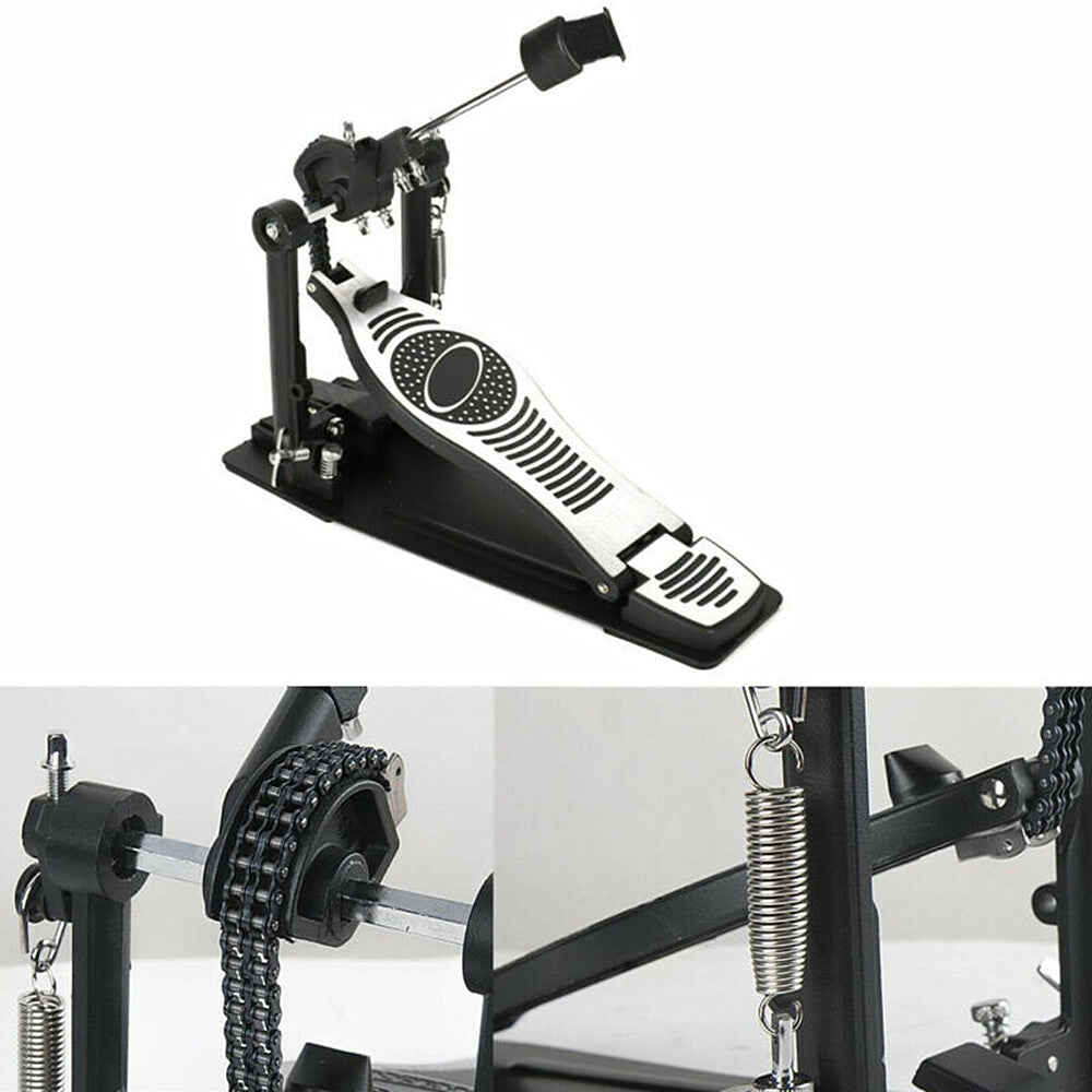 Single Bass Drum Double Chain Single Tread Hammer Pedal Practice Accessories