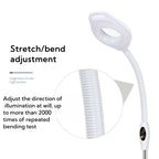 16x Magnifying Glass w/ Light Flexible Gooseneck Magnifying Floor Lamp LED light