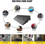 100cm Rubber Curb Ramp Threshold Kerb For Car Truck Wheelchair Driveway Access