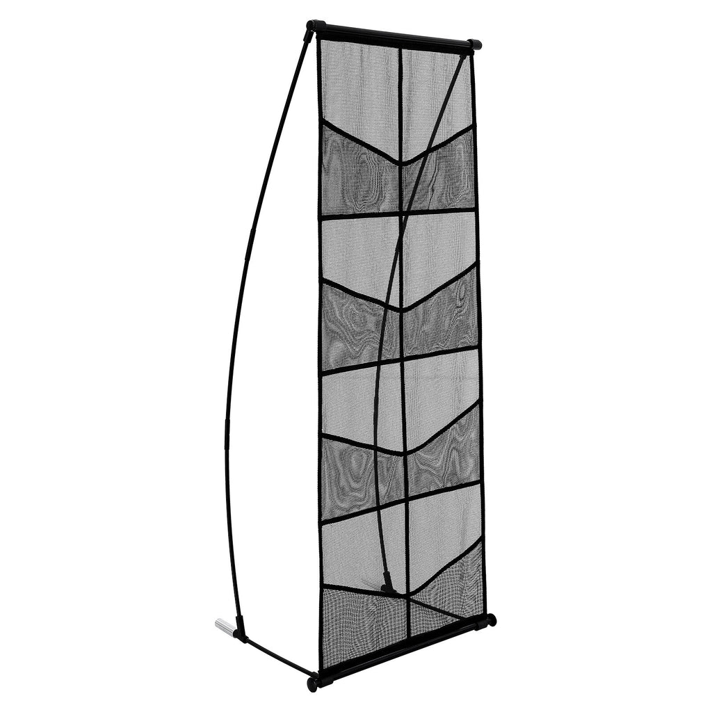 4-Tier Mesh Brochure Display Stand with 8 Pockets for Magazines & Flyers