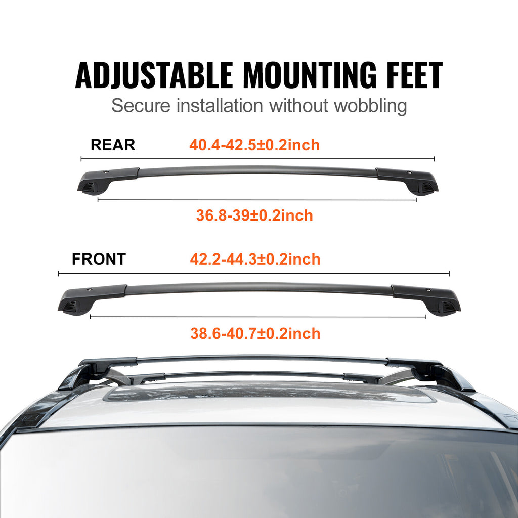 Subaru Forester Roof Rack Crossbars 2014-2021, Aluminum, 200 lbs Capacity