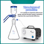 Lab Vacuum Filtration Pump Oilless Vacuum Diaphragm Pump w/ Rubber Tube 10L/min