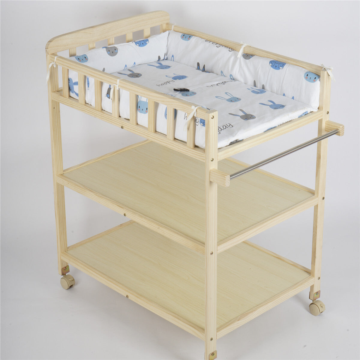 Baby Changing Table Portable Infant Diaper Changing Table with Storage Shelf