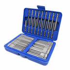 50pcs Screwdriver Bit Set Hex Star Bits Philips Square Spanner Bits w/Case 75mm