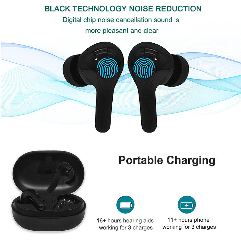 Bluetooth Hearing Aid Rechargeable Hearing Aids Severe Hearing Loss Amplifier