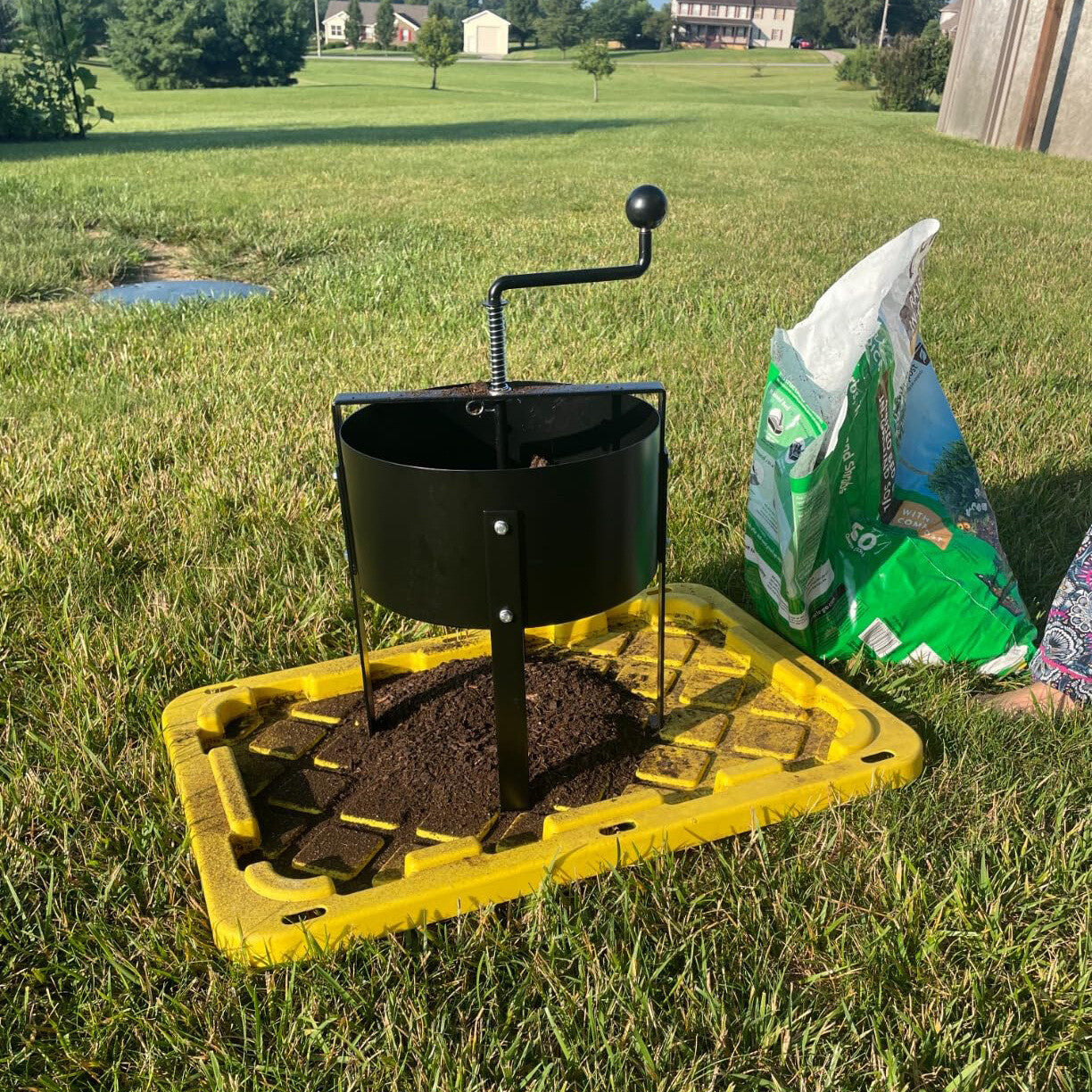 Rotary Soil Sifter Compost Sieve Garden Potting Sifting Mesh Rock Sand Sieve