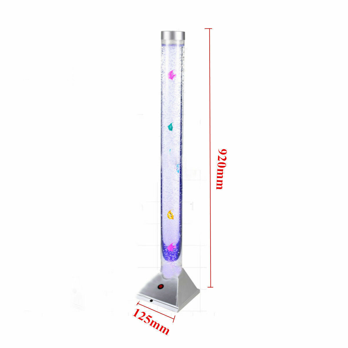 LED 7 Color Changing Aquarium Bubble Light Fish Floor Water Lamp Tower Tube AU
