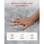 Indoor Plush Area Rug 2.74 x 3.66m Soft Carpet for Living Room Decor