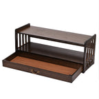 Meditation Altar Table for Spiritual Puja Table with Drawer Bamboo Furniture
