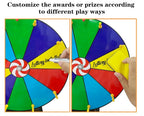 12" Spinning Prize Wheel 12 Slots Tabletop Spinner for Trade Show Carnival Party