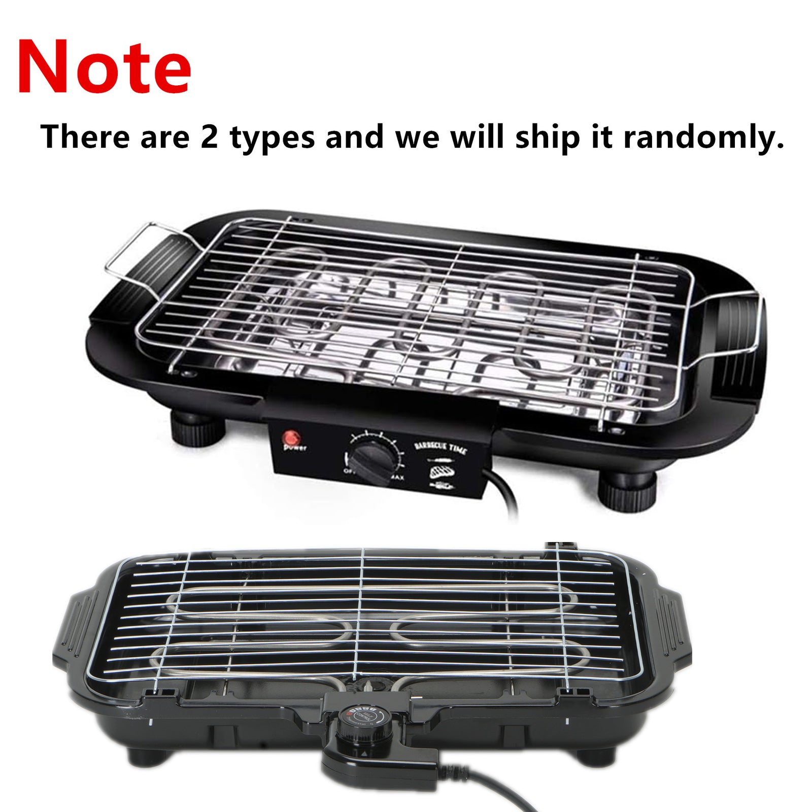 Electric Indoor Grill Adjustable Temp Removable Dishwasher Safe Grilling Plate