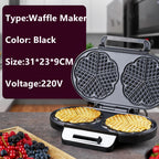 Electric Waffle Maker for Classic Heart Waffles Baking Non-Stick Breakfast Maker