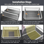 Birds Cage Small Animals Catch Trap Four Sides One Way Entrance Anti-Escape Slot