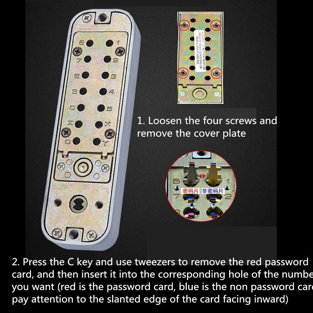 Mechanical Keyless Combination Latch Door Lock Double-Sided Keypads for Gates AU