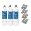 3X LG LT700P ADQ36006101 With 4PCS LT120F Pure N Fresh COMBO PACK for GF-L613PL