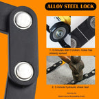 Bicycle Lock with 3 Keys Anti-Theft Folding Bike Lock with Mounting Bracket