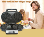 Electric Waffle Maker for Classic Heart Waffles Baking Non-Stick Breakfast Maker