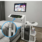Overbed Bedside Table Standing Desk Hanging Laptop Computer Height Adjustable