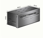 Pull-Down Kitchen Storage Cabinet 2 Tiers Kitchen Storage Shelves Wall-Mounted