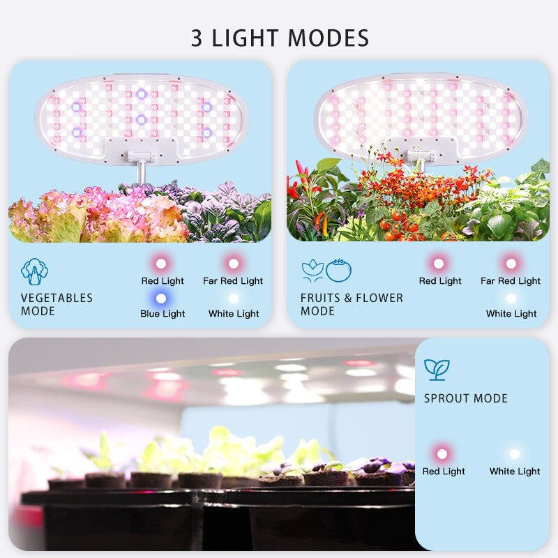 16 Pods Hydroponics Growing System Indoor Herb Garden Germination Kit w/ 3 Modes