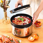 Stainless Steel Hot Cold Food Insulated Casserole Hot Pot Set of 3 (2.5L,5L,8L)