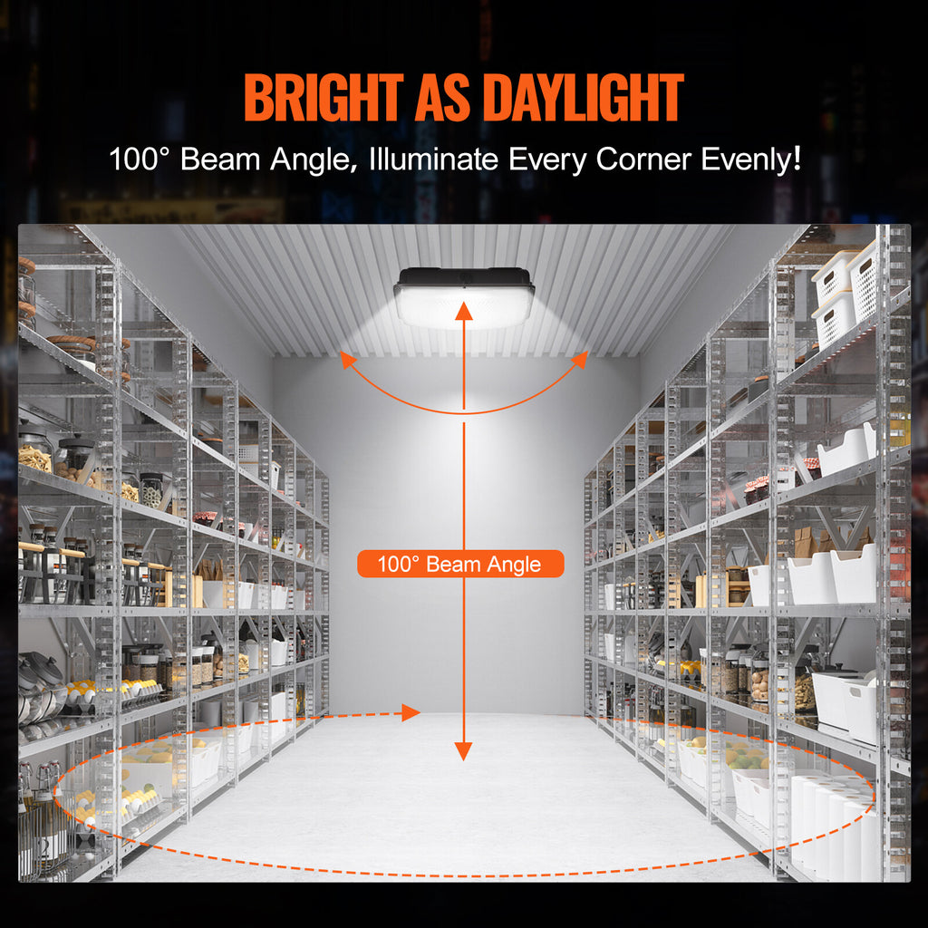 4-Pack 150W LED Canopy Lights 16500LM 5000K for Outdoor Use