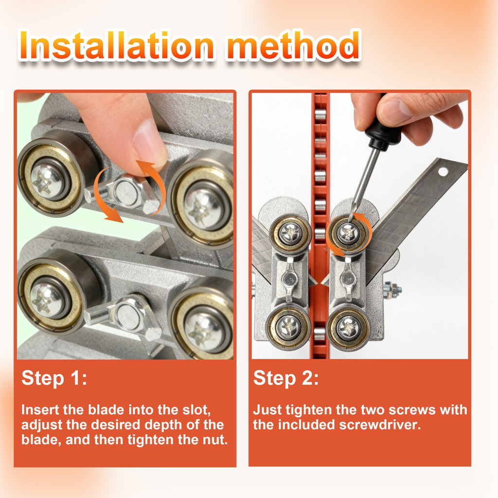 Foldable Gypsum Board Cutter Hand Push Dual Positioning Tool For Drywall Cutting