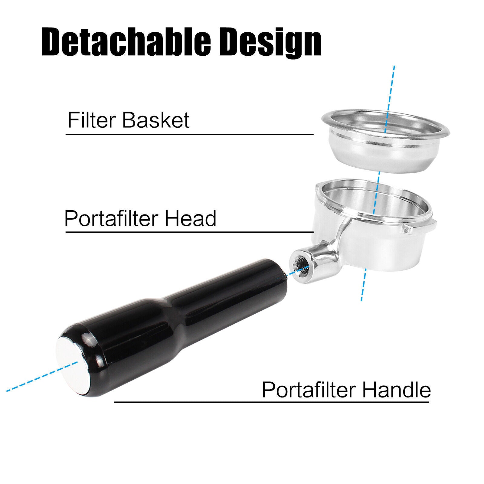 Coffee Portafilter 58mm Bottomless Portafilter For Breville BES980 BES990 BES920