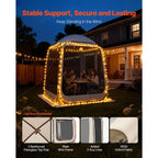 Pop-Up Screen Tent for 4-6 People, Dimensions 1825 x 1825 x 2200mm