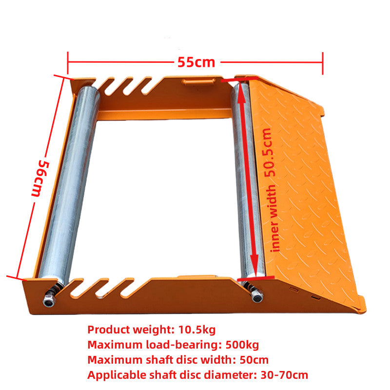 Upgrade 30-70cm High Cable Stand Cable Roller Cable Drum Roller 500KG Capacity