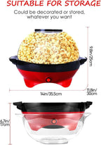 5L Home Electric Hot Air Popper Popcorn Maker Pop Corn Party Snack Machine 800W