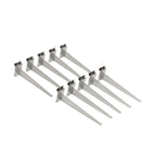 10x Slatwall Shelf Brackets Grooved Panel Display Hooks for Store or Supermarket